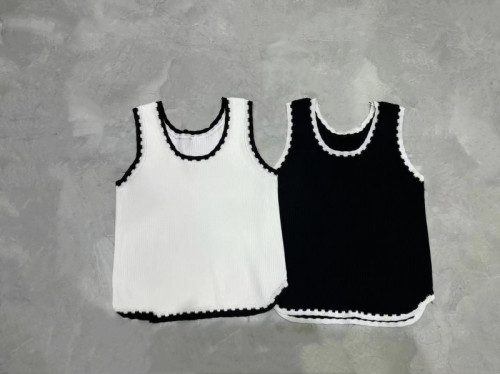 AHY short knitted vest for women with small suit and small suspenders with design, versatile, slimming, sweet and trendy tops