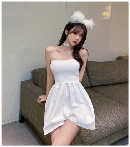 High-waisted loose one-piece short skirt women's spring and summer slim straight pants casual wide-leg jumpsuit skirt
