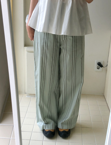 Protected~Japanese relaxed retro simple French comfortable loose trousers straight casual pants Korean autumn