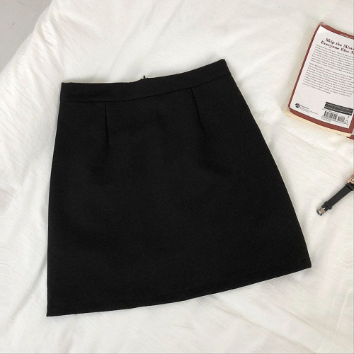 Skirt for women spring and autumn 2024 new Korean version versatile slimming a-line skirt hip-covering short skirt