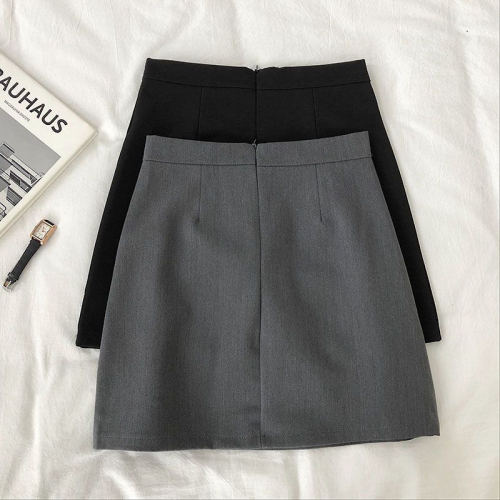 Skirt for women spring and autumn 2024 new Korean version versatile slimming a-line skirt hip-covering short skirt