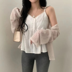 Spot Korean chic summer temperament jacquard camisole