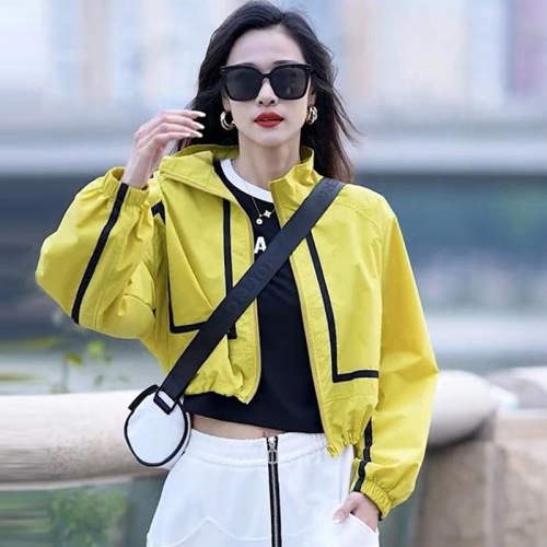 Official picture of women's sun protection clothing 2024 summer new outdoor casual short sun protection clothing for women small
