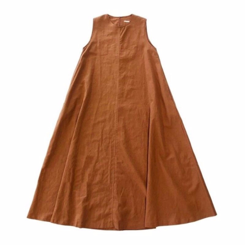 2024 new summer Korean chic style loose sleeveless long sleeveless dress women's trendy skirt