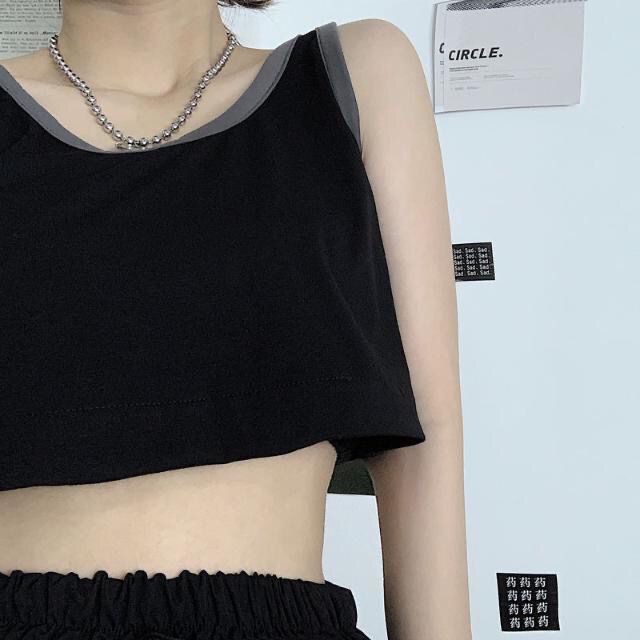 Summer 2024 New Arrival Korean Ins Original Host bf Style Retro Fashion Short Sleeveless Bodysuit Blouse T-shirt for Women