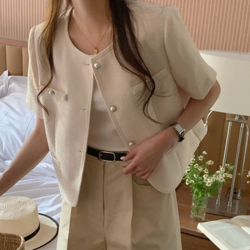 chic casual versatile single breasted blazer