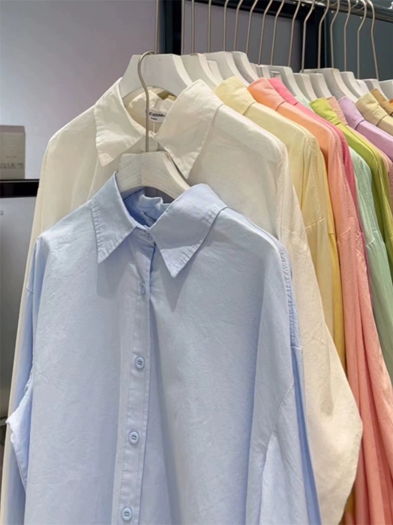 Summer and Autumn 2024 New Thin-Sleeve Sun Protection Long-Sleeve Shirt Jacket with Design Sense, Unconventional Top, Trendy Casual Blouse for Women