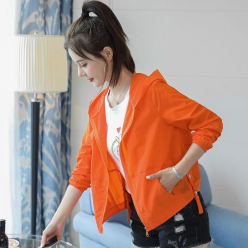 Sun protection clothing for women, short, small, new summer style, Korean style loose casual, age-reducing women's cardigan, breathable thin coat