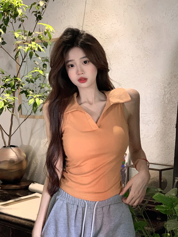 Shot ~ Pure Desire Collarless Sleeveless Base Bralette for Women Short-Sleeve Top Hot Girl