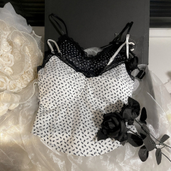 實拍 蕾絲拼接純欲感吊帶女夏季