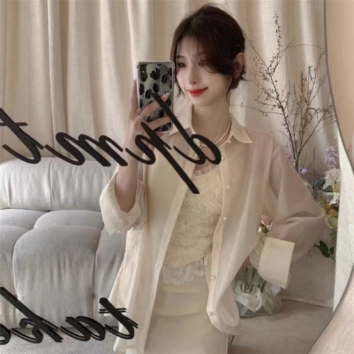 Ice silk summer sun protection cardigan women's thin 2024 new niche design shirt new Chinese style shirt jacket