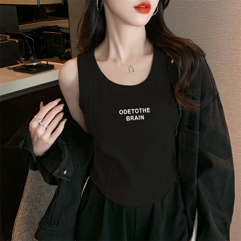 打底背心女內搭大碼胖mm夏顯瘦遮副乳外穿無袖短款上衣
