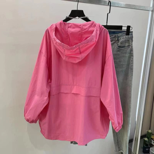 Casual mid-length hooded sun protection shirt for women, loose outer wear, new Hong Kong style lazy long-sleeved sun protection shirt jacket