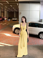 Photographed New Chic Off-the-Shoulder Strapless Two-Piece Fashion Backless Dress