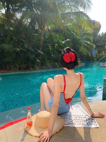 Real shot ~ ins hot girl pure lust style slim camisole for women + high waist slimming short skirt two-piece set