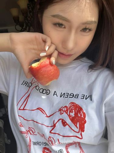 韩版纯棉后包领短袖女t恤2024夏季新款印花上衣
