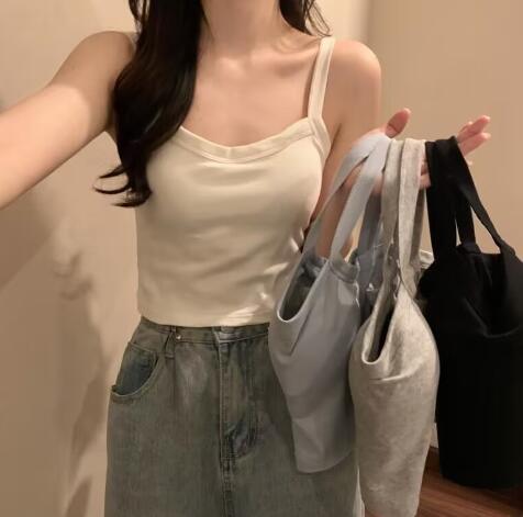 Beautiful back camisole women's all-in-one fixed cup tube top anti-exposure outer wear bottoming top women's factory direct sale