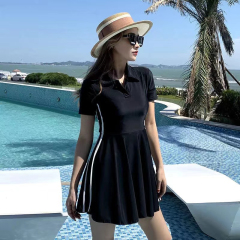 Women's New Separate Sports Style Student Micro Plus Size MM Conservative Hot Spring Plus Size Hides Fat Slimming Swimwear