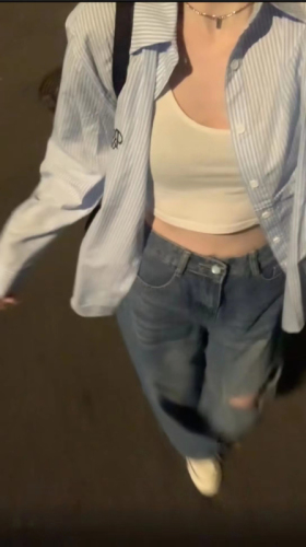 Striped women's summer long-sleeve shirt with design sense, minority loose sun protection open jacket, thin top