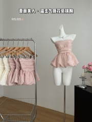 JustQin fragrant shoulder beauty's new heavy-duty tube top skirt, gentle temperament and exquisite inner wear, pure lust top for women