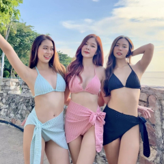 維多利亞泳衣女比基尼分體純欲風2024新款維密戀夏季性感沙灘裙子