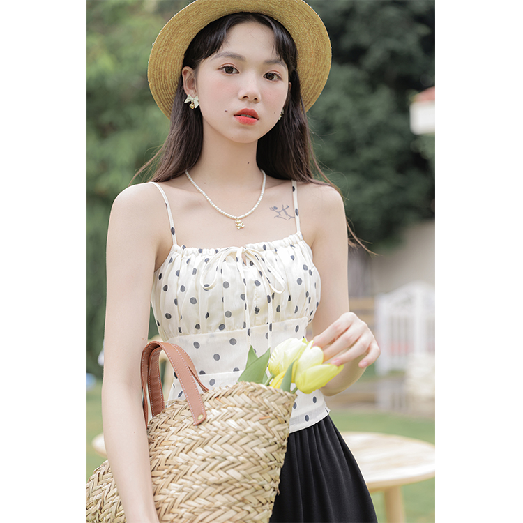 實拍新款女裝初戀吊帶外穿子小個子小吊帶甜美可愛內搭吊帶衫