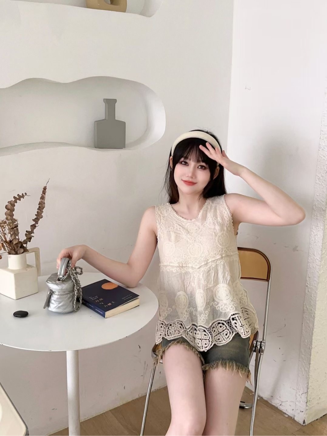 新款別致驚艷無袖背心女夏甜辣疊穿外穿設計感獨特洋氣時髦上衣