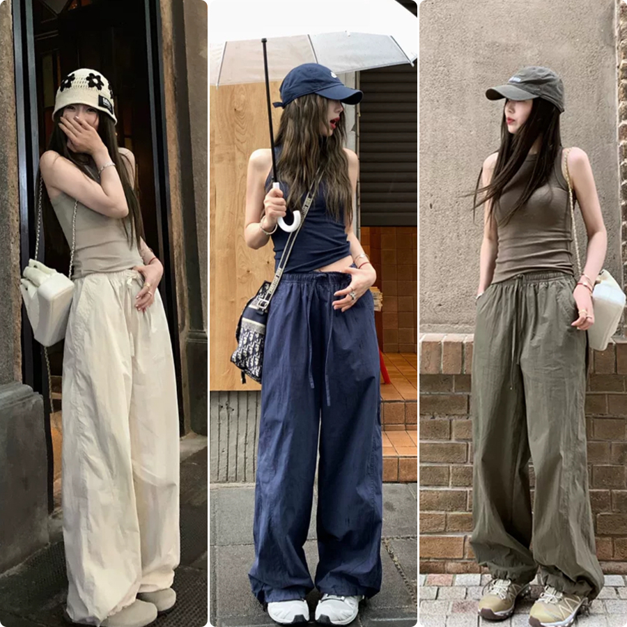 已打樣~生產中~平鋪照是產品實拍圖，背心+工裝休閒褲