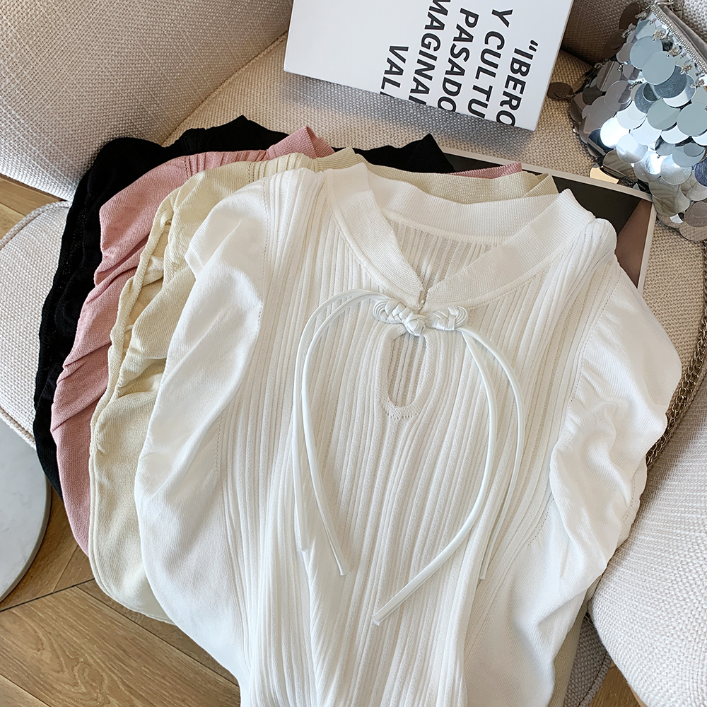 Real shot of new Chinese style disc buckle ice silk women's new summer national style women's wear temperament sleeveless vest versatile tops