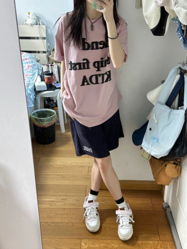 网红运动服套装女夏季学生韩版宽松时尚短袖短裤休闲两件套