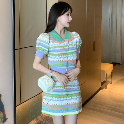 小香风辣妹套装裙女夏季2024年新款名媛气质减龄高级感裙子两件套