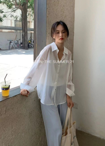 Chiffon sun protection clothing for women summer online infrared with small shawl cardigan ice silk breathable blouse ultra-thin jacket