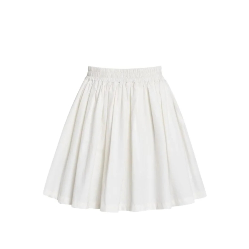 Hidden pocket plus size skirt sweet fat mm short skirt pleated skirt high waist puff skirt summer thin style