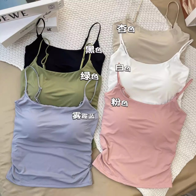 Pure lust style side pleated small suspenders, one-piece fixed cup sexy vest, 3-piece set