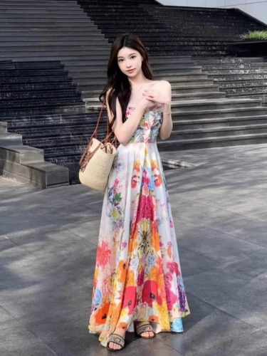 Classmate Xiaolan's spring and summer French dress for women, autumn and winter with coat, fashionable skirt, sweet internet celebrity