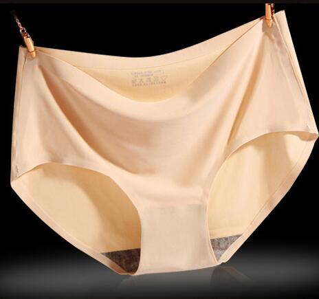 Women's Ice Silk Seamless Women's Underwear One-piece Underwear Breathable Mid-waist Sexy Women's Underwear Briefs