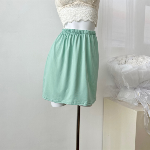 Light Su Mint Tea Break French Puff Sleeve Hollow First Love Fishtail Dress for Women