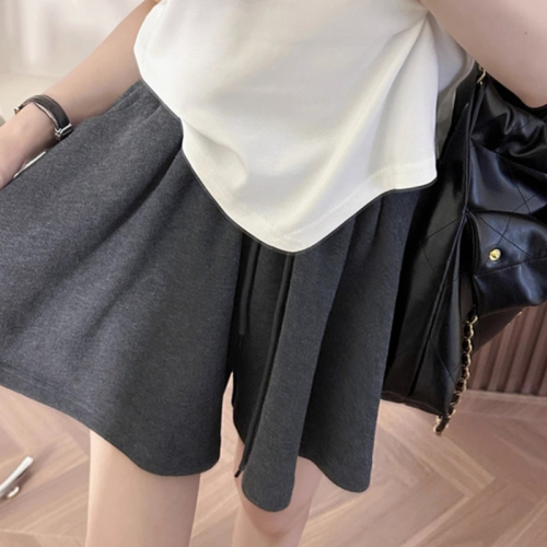Ballet style wide-leg skirt pants for women spring and summer new casual sports shorts for small women high waist slimming A-line hot pants