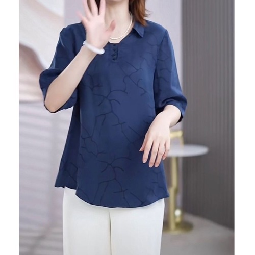 Official picture original quality large size fashionable shirt 2024 summer new slim top