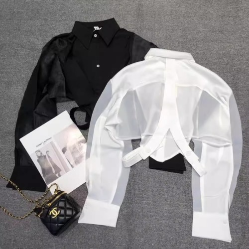European fashion niche design sun protection clothing for women to wear outside in summer new style fashionable long-sleeved thin shirt