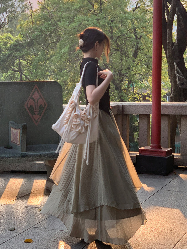 新中式国风套装裙子女夏季微胖穿搭复古气质设计感别致上衣两件套