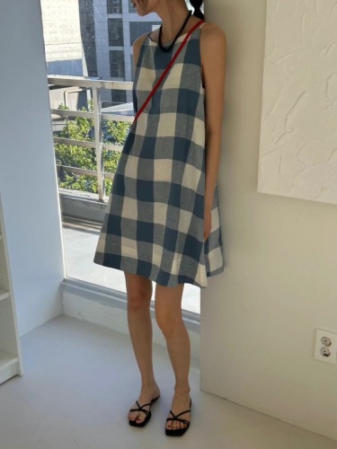 summer casual plaid dress