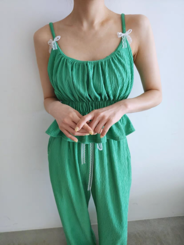Korean summer new camisole + casual pants