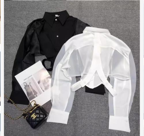Irregular Tencel shirt for women, summer sun protection clothing, thin cardigan jacket, small waistcoat design, shawl blouse