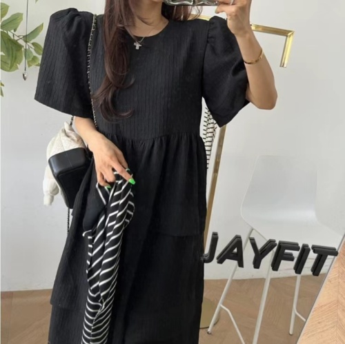 Korean sweet age-reducing long dress