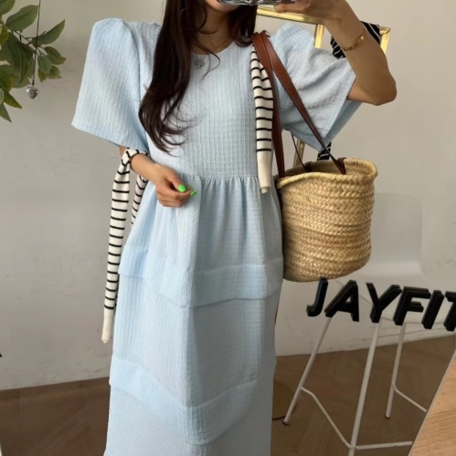 Korean sweet age-reducing long dress