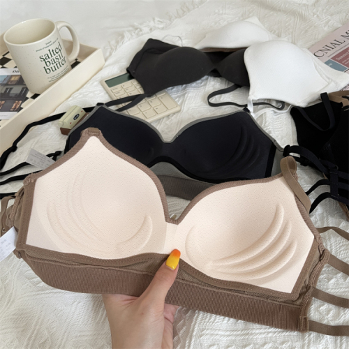 Actual price~ Cotton gauze breathable and comfortable underwear, quality style, buttoned, hollow, beautiful back bra, fixed cup to wrap the chest