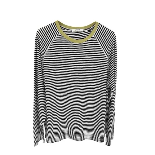 Classic striped sunscreen T-shirt blouse for women 2024 summer new Korean version loose casual breathable thin long-sleeved top