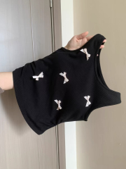 Pure lust style bow white suspender belt for women 2024 new style with chest pad for inner layering