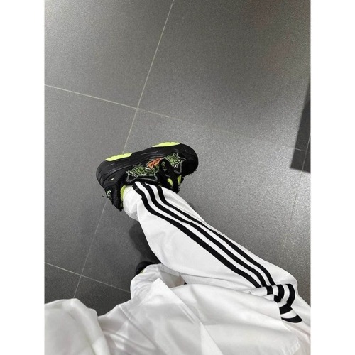 Side color-blocked striped three-stripe track sweatpants American style workwear thin loose casual pants for men and women